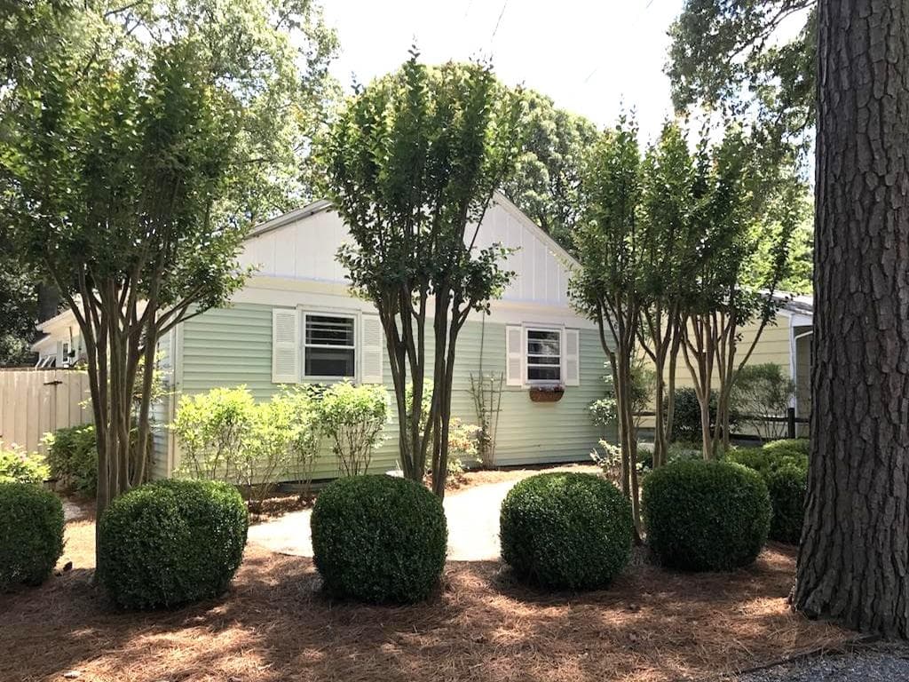 Outside Facing the Street